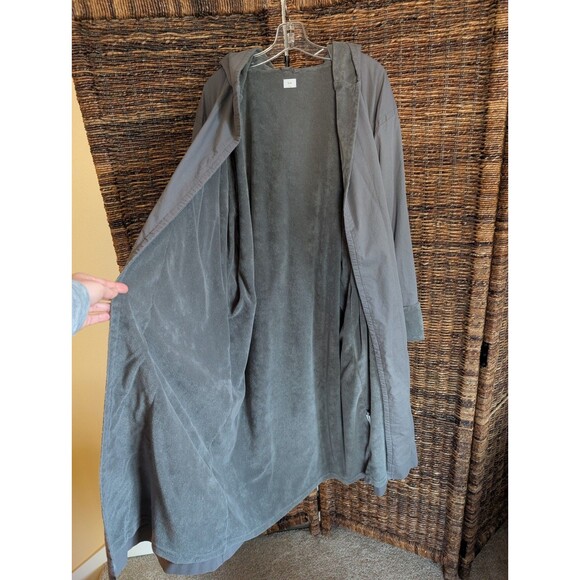 Restoration Hardware Terry Lined Hooded Spa Robe Men's Large Gray Loungewear - Picture 3 of 6